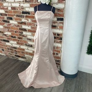 Blush Satin Bridesmaid dress